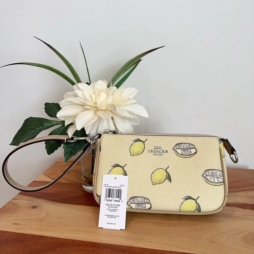NWT Coach Nolita 19 With Lemon Print - Picture 5 of 8